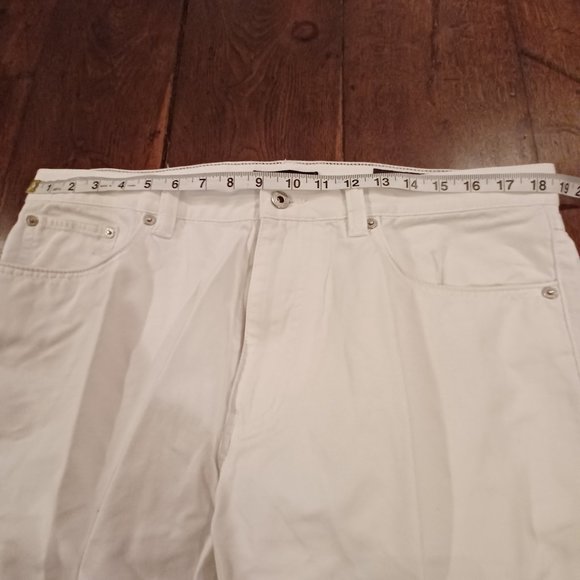 Lord & Taylor white boat pants/jeans Size 36/32 - Picture 3 of 6